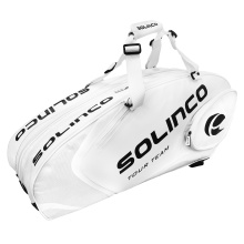 Solinco Racketbag Tour Team Whiteout (Schlägertasche, 2 Hauptfächer, Thermofach) weiss 6er
